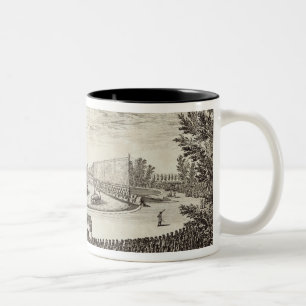 Tasse 2 Couleurs Étape sur le grand étang représentant