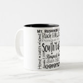 Tasse 2 Couleurs État/Dakota du Sud (Devant gauche)