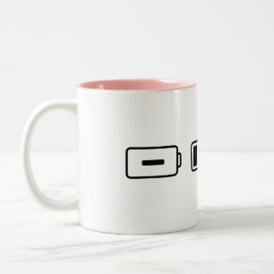 Tasse 2 Couleurs État de la batterie : Vide, Chargement, Cassé