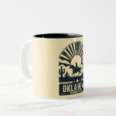 Tasse 2 Couleurs État d'Oklahoma Sooner (Devant gauche)