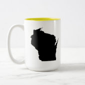 Tasse 2 Couleurs État du Wisconsin et l'O ovale (Gauche)