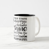 Tasse 2 Couleurs État/Maine (Devant droit)