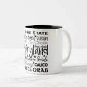Tasse 2 Couleurs État/Maryland (Devant droit)