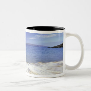 Tasse 2 Couleurs États-Unis, Hawaï, Maui, Vagues arrivant à Makena