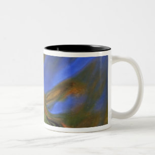 Tasse 2 Couleurs États-Unis, Michigan, Upper Peninsula, feuille de