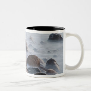 Tasse 2 Couleurs États-Unis, New York, East Hampton. Vagues de l'oc
