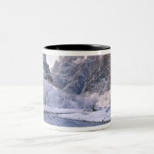 Tasse 2 Couleurs États-Unis, Utah, Zion NP. De nouvelles neiges rec (Centre)