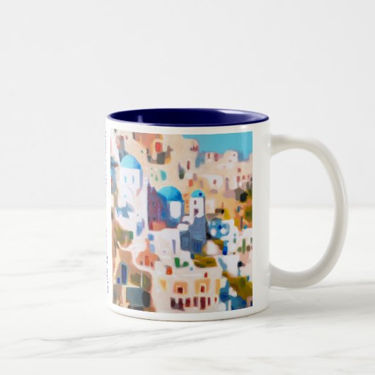 Tasse 2 Couleurs Été en Grèce (Droit)