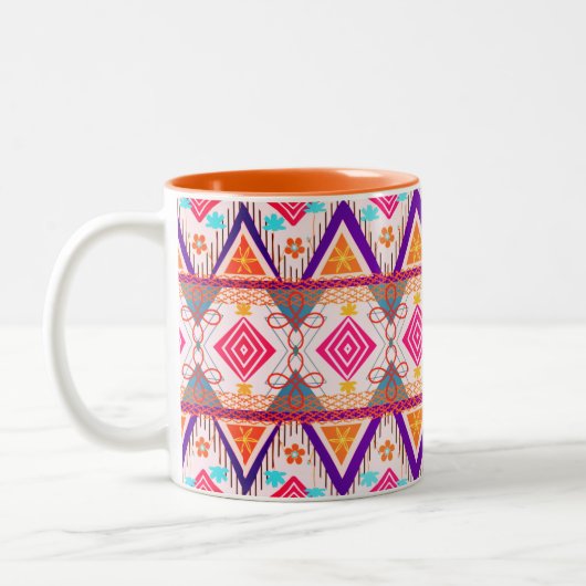 Tasse 2 Couleurs Été tribal de Boho Island (Gauche)