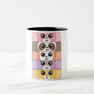 Tasse 2 Couleurs Étincelle Joy avec des personnages animaux colorés
