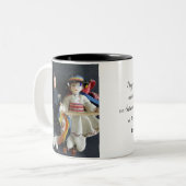 Tasse 2 Couleurs Étiquette de cadeau de mariage (Devant gauche)