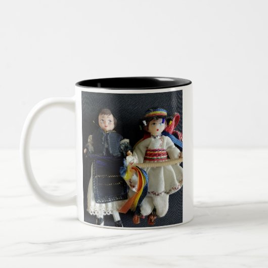 Tasse 2 Couleurs Étiquette de cadeau de mariage (Gauche)