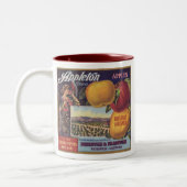 Tasse 2 Couleurs Étiquette de fruit de pommes d'Appleton (Gauche)