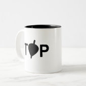 TASSE 2 COULEURS ÉTIQUETTE SUPÉRIEURE (Devant gauche)