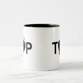 TASSE 2 COULEURS ÉTIQUETTE SUPÉRIEURE (Centre)