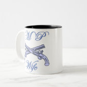 Tasse 2 Couleurs Étiquettes de chien 045 (Devant gauche)