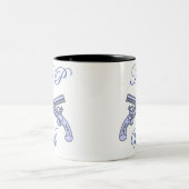 Tasse 2 Couleurs Étiquettes de chien 045 (Centre)