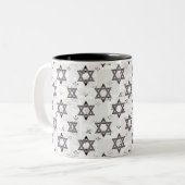 Tasse 2 Couleurs Étoile de David (Devant gauche)