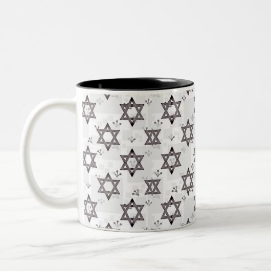 Tasse 2 Couleurs Étoile de David (Gauche)