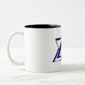 Tasse 2 Couleurs Étoile de David (Gauche)