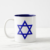 Tasse 2 Couleurs Étoile de David (Gauche)