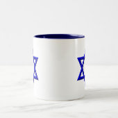 Tasse 2 Couleurs Étoile de David (Centre)