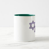 Tasse 2 Couleurs Étoile De David Trio (Centre)