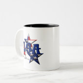 Tasse 2 Couleurs Étoile Etats-Unis (Devant gauche)