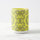 Tasse 2 Couleurs Étoile jaune monogramme (Centre)