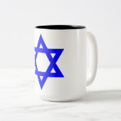 Tasse 2 Couleurs ✡︎ Étoile juive de David (Devant droit)