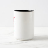 Tasse 2 Couleurs Étoile rouge avec flèches chevron (Centre)
