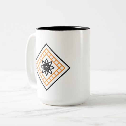 Tasse 2 Couleurs Étoile sindhie (Devant gauche)