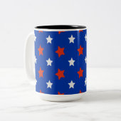 Tasse 2 Couleurs Étoiles américaines (Devant gauche)