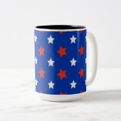 Tasse 2 Couleurs Étoiles américaines (Devant droit)