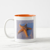 Tasse 2 Couleurs Étoiles de mer sur le sable blanc (Gauche)