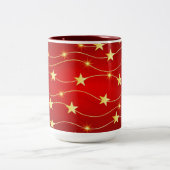 Tasse 2 Couleurs Étoiles de Noël (Centre)