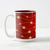 Tasse 2 Couleurs Étoiles de Noël (Gauche)