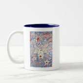 Tasse 2 Couleurs Étoiles et rayures Angel (Gauche)