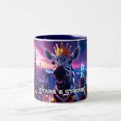 Tasse 2 Couleurs Étoiles Et Rayures Zebra Zanzibar (Centre)