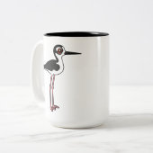 Tasse 2 Couleurs Étouffe à cou noir (Devant gauche)