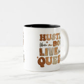 Tasse 2 Couleurs Étournez Comme Un Patron Vit Comme Une Femme Noire (Devant droit)