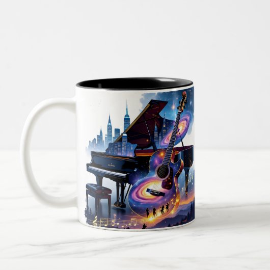 Tasse 2 Couleurs Être intérieur musical (Gauche)