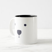 Tasse 2 Couleurs Étreintes d'ours blanc (Devant gauche)