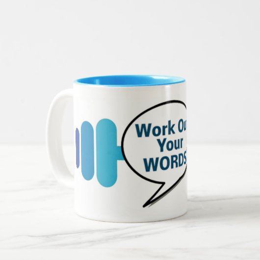 Tasse 2 Couleurs Étudiez vos mots en boule (Devant gauche)