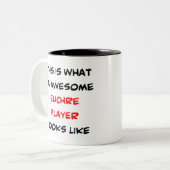Tasse 2 Couleurs euchre player, awesome (Devant gauche)