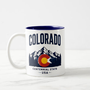 Tasse 2 Couleurs Évasion des montagnes Rocheuses du Colorado