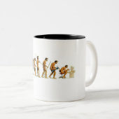 Tasse 2 Couleurs Évolution à l'ordinateur (Devant droit)