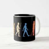 Tasse 2 Couleurs Évolution de l'arpenteur (Devant droit)