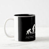 Tasse 2 Couleurs Évolution de plouc (Gauche)