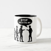 Tasse 2 Couleurs Évolution de robot (Devant droit)